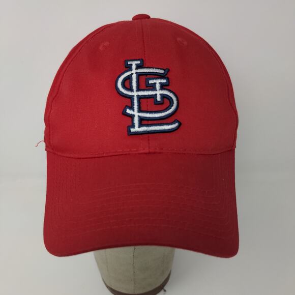Team MLB St Louis Cardinals Strapback Hat Embroidered Logo Red - Picture 3 of 13